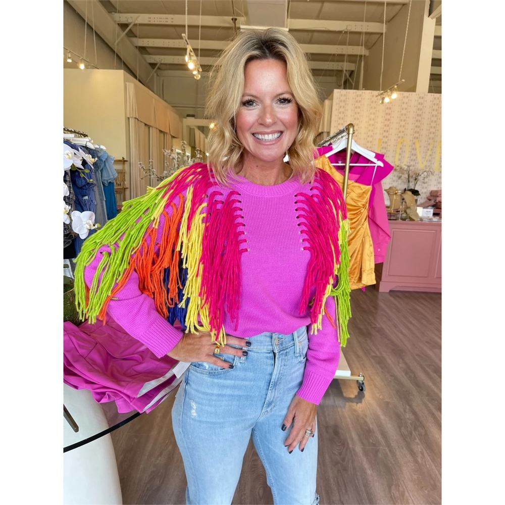 Queen of Sparkle | Fringe Sweater.